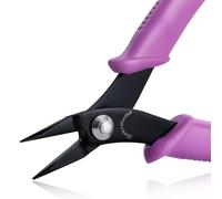 SPEEDWOX Mini pince à épiler et chaîne plate et spéciale avec mâchoires lisses de 1 mm de diamètre pour la fabrication de bijoux 14 cm