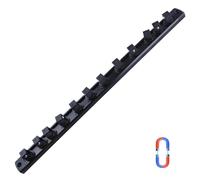SPEEDWOX Organisateur de douille magnétique 1/2 pouce, 12 douilles, Alliage d'aluminium robuste, Clips pivotant 360°