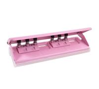 SPEEDWOX Perforatrice à 6 trous réglable, 6 anneaux avec règle de guidage pour agendas A5 et A6, 4 espacements préréglés (19-70 mm), base antidérapante, capacité de 6 feuilles