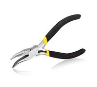 SPEEDWOX Pince à bec courbé longue portée de 12,7 cm Mini chaîne fine à mâchoires incurvées lisses de précision avec ressorts à feuilles pour les zones confinées la fabrication de bijoux