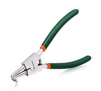 SPEEDWOX Pince à circlips de 17,8 cm - Pince à anneau rétractable externe robuste de précision - Pince à anneau de retenue à mâchoire incurvée pour enlever les anneaux