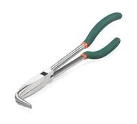 SPEEDWOX Pince à long bec courbé de 25,4 cm avec dents entrelacées à 90 degrés - Pince fine de précision pour les espaces difficiles à atteindre - Effet de levier élevé - Poignée antidérapante