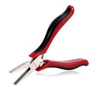 SPEEDWOX Pince à nez plat avec micro chaîne 4.5" bec de canard Pinces fines mâchoires lisses Aiguille Nez Mini précision Outil de fabrication de bijoux avec ressort Perles en acier chrome vanadium