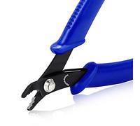 SPEEDWOX Pince à sertir pour la fabrication de bijoux 12,7 cm Pince à sertir de précision standard Pince fine à tête courbée pour fermer les couvercles de sertissage Multi-usage Bricolage