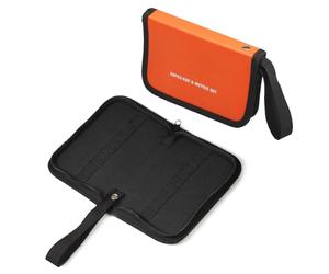 SPEEDWOX Sac de rangement à 20 poches pour clés à molette, organiseur à outils pour mini clés, métriques et SAE, organiseur à outils portable avec design fourre-tout, tissu Oxford 1680D orange