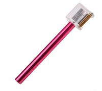 Speedy Rouleau de peinture pour bordures en cuir, stylo à huile en cuivre avec corps en aluminium, applicateur de teinture précis pour projets d'artisanat (argent)