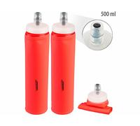 Speeron 2 flasques gourdes souples sans BPA 500 ml - coloris orange