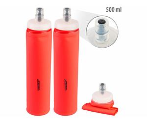 Speeron 2 flasques gourdes souples sans BPA 500 ml - coloris orange