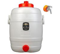 Speidel - Cuve, fût de fermentation en plastique 30 L avec couvercles et robinet en acier inoxydable
