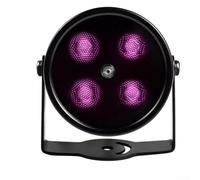 Spelonify 4-Array Éclairage LED Infrarouge CCTV, 850 nm avec arrêt Automatique, projecteur de sécurité extérieur étanche, Booster l'obscurité jusqu'à 40 m (60 degrés)