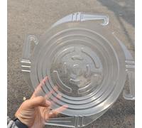Spelonify Lot de 12 soucoupes pour Plantes avec Crochet, Support de Base Transparent pour Pot de Fleurs Suspendu, Plateau d'égouttement Rond pour intérieur et extérieur, 15,2 cm, 20,3 cm, 25,4 cm
