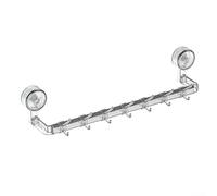 Spelonify Porte-Serviettes à Ventouse réglable, Barre de Suspension télescopique pour Murs en carrelage en Verre, Barre de Douche d'angle rotative à 180 degrés pour Salle de Bain (41 cm)