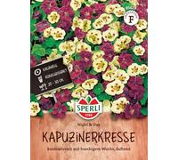 Sperli Graines de capucines Night & Day 85629 - Graines de fleurs - Contrastées avec croissance touffue - Parfumées - Hauteur de croissance 20 à 30 cm - Mélange de graines de fleurs