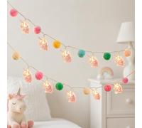 SPERMUOY Guirlande lumineuse licorne - Guirlande lumineuse pour chambre d'enfant fille avec effet néon LED, lampe licorne comme décoration murale, guirlande lumineuse intérieure pour chambre d'enfant