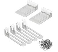 Spesh Lot de 24 Connecteur d'Angle en Acier Inoxydable Équerre de Fixation Equerre Metal Renforts d'Angle pour Renforcer et Réparer les Meubles en Bois(73 x 24 x 15 mm, épaisseur : 1,5 mm)
