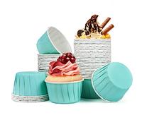 Spesh Lot de 50 Moule Muffins Papier Caissettes Cupcake Moule à Cupcake Mini Moules Muffin Jetable pour Mariage, Anniversaire, Noël(Vert menthe)