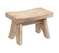 Spetebo Banc de fleurs rectangulaire en bois naturel - 40x25 cm - Support pour plantes en pot - Pour jardin, balcon et décoration