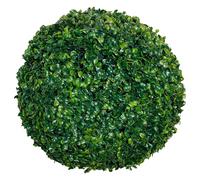 Spetebo Boule de buis verte - Diamètre : 35 cm - Décoration de jardin - Boule de buis artificielle