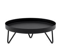 Spetebo Support de fleurs rond en métal noir - Diamètre : 22 cm - Design industriel
