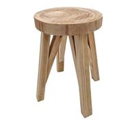 Spetebo Tabouret en bois massif - Charge maximale : 120 kg - 40 x 28 cm - Tabouret à fleurs en bois naturel - Pour enfant - Tabouret à fleurs - Table d'appoint