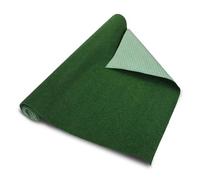 Spetebo Tapis de gazon artificiel avec picots de drainage - 200 x 100 cm - Pour l'extérieur - Vert - Résistant aux intempéries - Gazon en plastique - Tapis de balcon - Gazon roulé
