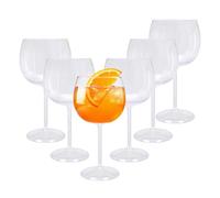 Spetebo Verre à gin tonic réutilisable en plastique résistant aux rayures 570 ml