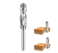 SpeTool Fraise à affûter en spirale - Tige longue - 8 mm - Pour défonceuse - Diamètre de coupe : 12 mm - Longueur de coupe : 32 mm - VHM - Pour le travail du bois