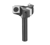 SpeTool Fraise à Surfacer avec 3 Inserts 8 mm Diamètre de Tige 35 mm Diamètre de Coupe Fraise de Rabotage Fraise Défonceuse Coupeur de Bois Fraise CNC Fraise de Defonceuse a Bois