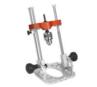SpeTool Guide de perçage portable avec paliers à billes linéaires, pôles de guidage, mandrin de 12,7 mm d’adaptateur de presse à percer pour perceuse à main réglable de 0-60°, guide de perçage
