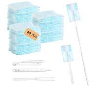 Spetsbst Lot de 60 aimants anti-poussière pour Swiffer | Plumeau avec poignée et barre télescopique, recharge pour chambre, bureau