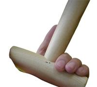 SPHALINDER Aérateur de Gazon Pelouse Foret horticole en Forme de T | Fertilisation, plantation de légumes, repiquage de graines, outils de plantation, jardin avec manche en bois