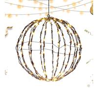 Sphère Lumineuse LED,Pliable Décorations Noël Boule à LED | Décoration Fête Arbre Intérieur Extérieur Jardin Patio Nuit