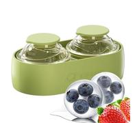 Sphere Moule à glaçons en silicone - Grand cube rond flexible et facile à démouler - Passe au congélateur - Pour la maison, le bar, la cuisine, le camping, le pique-nique ou les boissons de fête