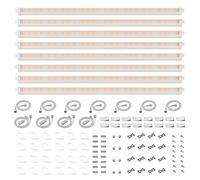 Spider Farmer Lot de 8 lampes LED pour plantes d'intérieur - Spectre complet (3000 K + 5000 K + 660 nm) - 3 niveaux d'intensité - 200 W (8 x 25 W) - 1296 LED - Étanchéité IP65 - Design chaînable pour