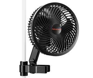 SPIDER FARMER Ventilateur Clipable 8W, 10 Vitesses, Contrôle par App, Moteur EC, IP54, Oscillant pour Tente de Culture, Incl. Minuterie