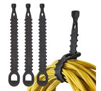 Spider Porte-outils - Sangles de rangement - Lot de 3 - Transportez rapidement vos cordons, câbles, cordes et autres équipements depuis votre étui à outils Spider et crochets muraux, noir (5040TH)