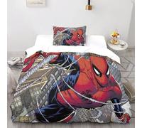 Spiderman Housse De Couette D Imprim¿¿E En Microfibre Avec Fermeture ¿¿Clair Movie Parure De Lit Et Linge De Lit En Pi¿¿Ces, Literie Pour Enfants, Adoles