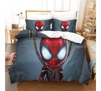 Spiderman Housse De Couette Movie Posters D Motif Imprimé Parure De Lit En Microfibre Avec Fermeture Éclai Avec Taies D'oreiller King¿Xcm¿
