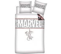 Aymax Parure de lit enfant réversible MV Spiderman Marvel 140 x 200 cm 100% coton bio