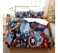 Spiderman Parure De Lit Pièces À Thème Imprimé En D, Avec Housse De Couette À Fermeture Éclair Dissimulée, Housse De Couette Super Douce Et Confortab