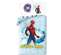 Spiderman Set Lit Housse de Couette 140x200cm Coton Spiderman Marvel Original