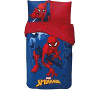 SPIDERMAN-SPIDER-MAN-MARVEL-DISNEY- PARURE DE LIT- HOUSSE DE COUETTE 140X200 CM + TAIE - 63X63 CM-NEUF-COTON.