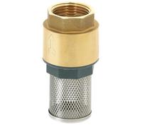 SPID'O - Clapet Crépine à Ressort Laiton avec Filtre Inox - Aspiration Pompe - Filetage Femelle (F 40/49)