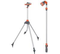 SPIDO - Kit douchette et asperseur sur Pied - Lance télescopique 95 à 140 cm - Asperseur 360° - Arrosage Jardin et massifs