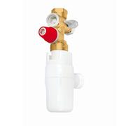 SPID'O - Kit groupe de sécurité avec siphon NF pour chauffe-eau - Groupe de sécurité laiton + siphon d’évacuation - Raccordement ballon d’eau chaude