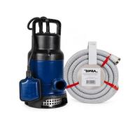 SPIDO - Kit Pompe d'Évacuation Eaux Chargées Classic ECC 150-320 W - 7,5 m3/h - Tuyau PVC Annelé 5 m D25 mm