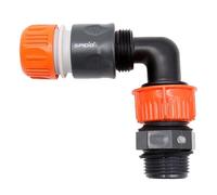 SPID'O Kit Raccord Rapide Coude MF 26/34, Mamelon MM 26/34 avec Joint, Grand Débit, Polypropylène