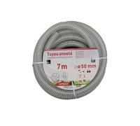 SPIDO Tuyau PVC Armé Souple - 7 m - Ø 50 mm - Flexible Renforcé à Spirales pour Aspiration et Refoulement