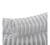 SPID'O - Tuyau PVC Armé Souple à Spirales - Aspiration et Évacuation Eau Claire et Chargée (25 m - Ø 50 mm)