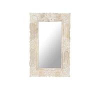VidaXL Miroir Blanc - Bois de manguier